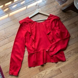 Zara Red Blouse